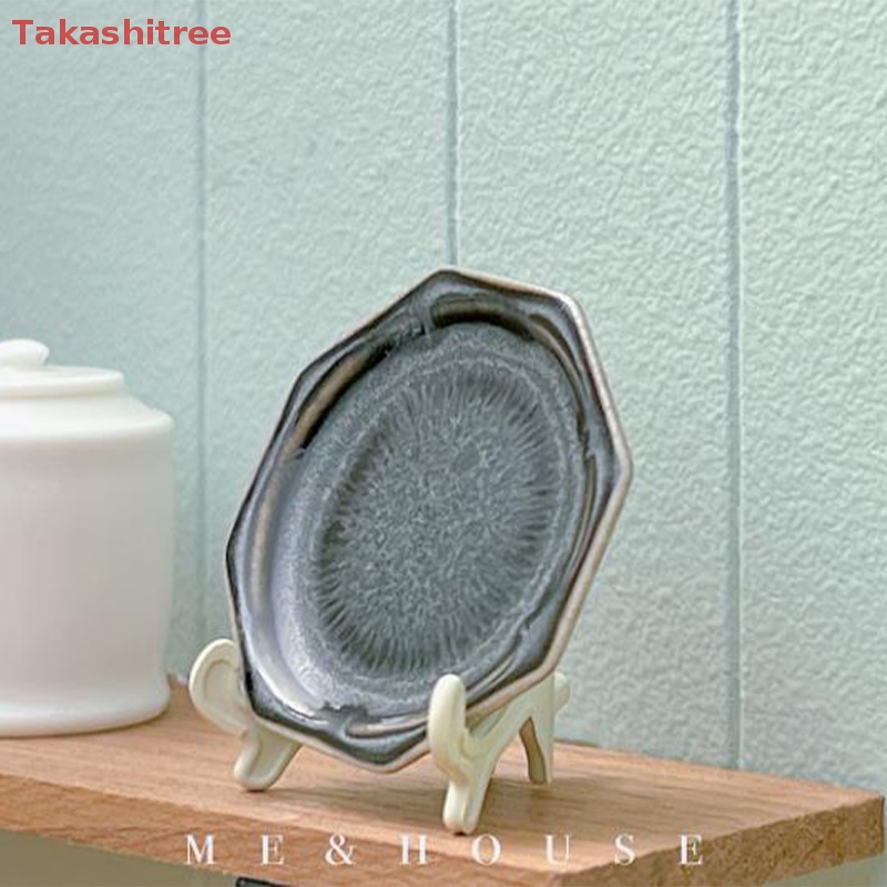 Giá Đỡ Đĩa Trưng Bày Mini Bằng Kim Loại Cho Nhà Búp Bê Tỉ Lệ 1 / 6