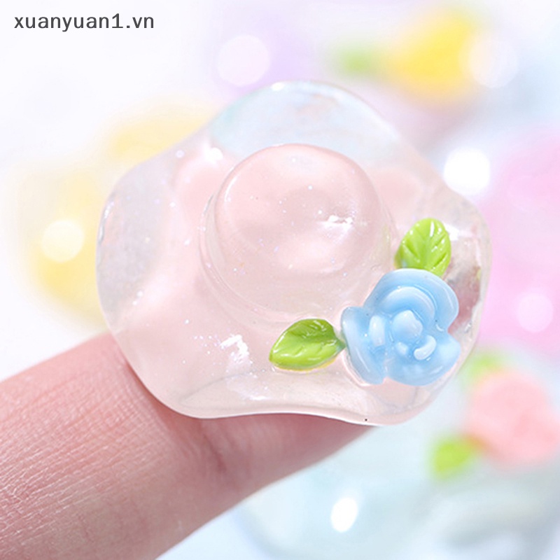 Set 10 Đồ trang trí Hoa Bằng Nhựa Phát Quang Dùng Để Trang Trí Sân Vườn Độc Đáo
