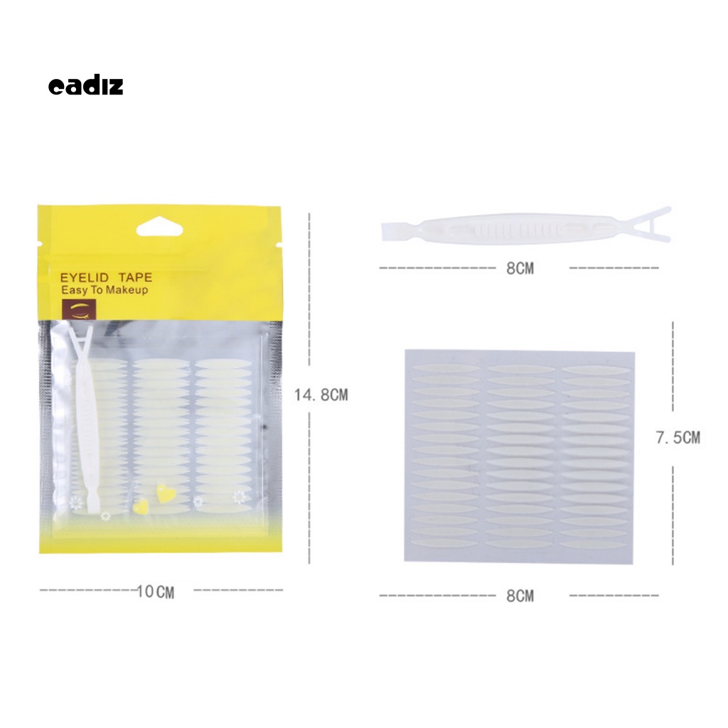 Túi 72 Cặp Miếng Dán Kích Mí Bằng Nhựa PP Chống Thấm Nước