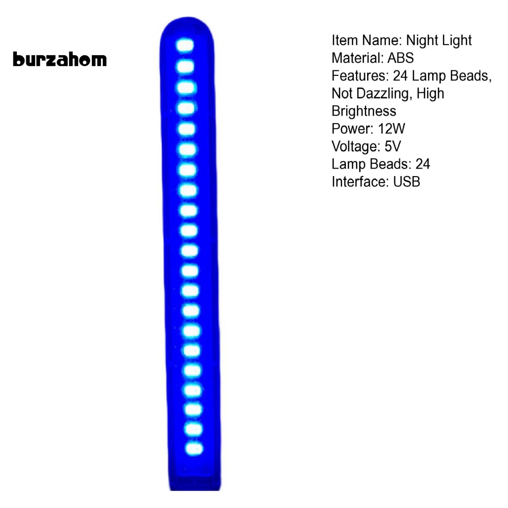 Đèn Đọc Sách USB 24 Bóng 5V Công Tắc Cảm Ứng Độ Sáng Cao Không Chói Mắt Di Động Tiện Dụng Cho Gia Đình