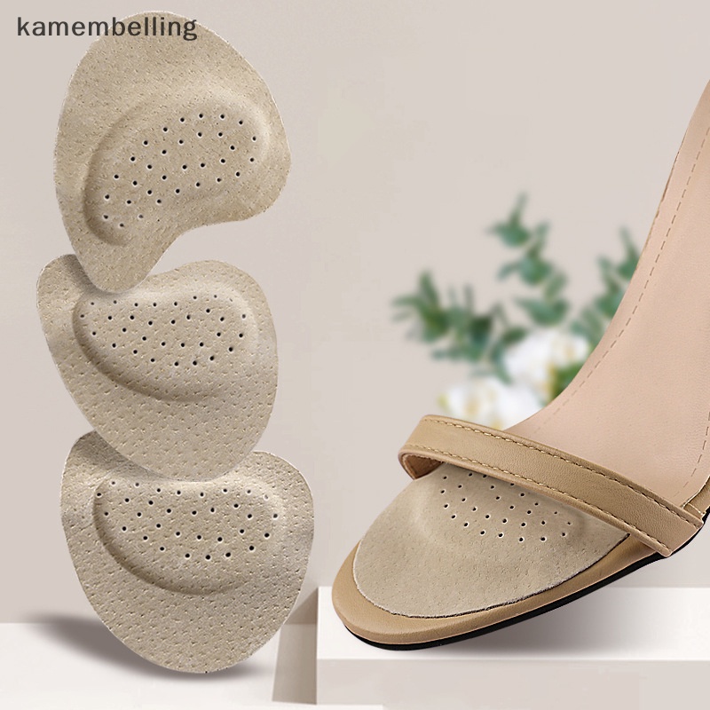 1 Cặp Miếng Da Lót Giày Cao Gót Chống Trượt Thấm Hút Mồ Hôi Thoáng Khí Dành Cho Nữ