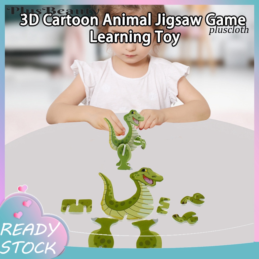 Bộ Đồ Chơi Xếp Hình Khủng Long 3D 18 Mảnh Ghép Dành Cho Trẻ Em