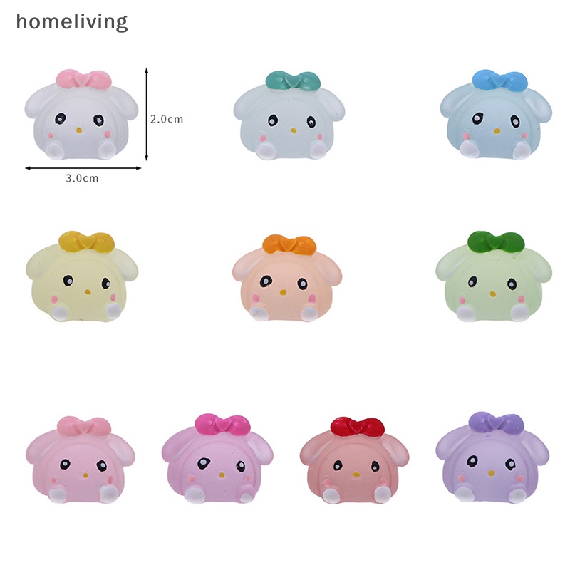 Bộ 5 Thỏ Dạ Quang Ba Chiều Dễ Thương Dùng Trang Trí DIY