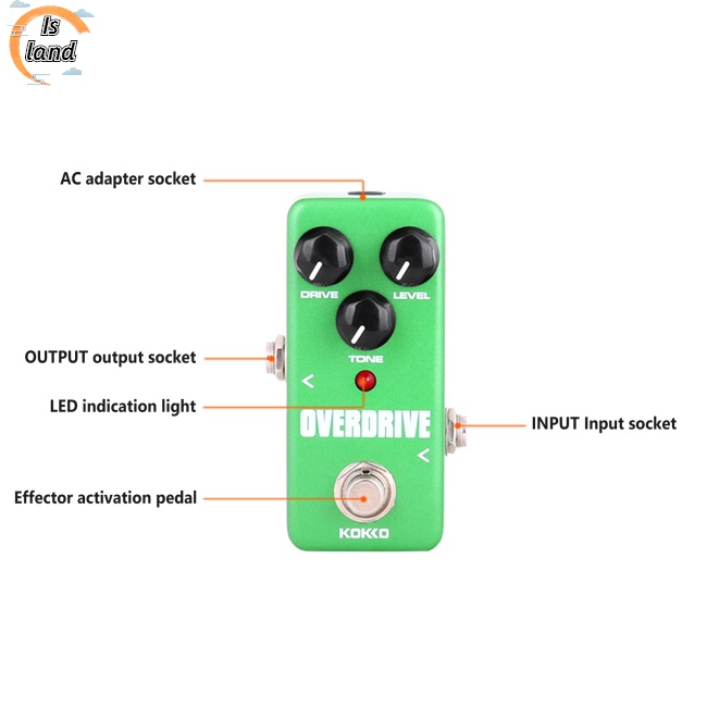 Bộ Chuyển Đổi Nguồn Điện Ac KOKKO FOD3 Cho Bàn Đạp Hiệu Ứng Đàn Guitar