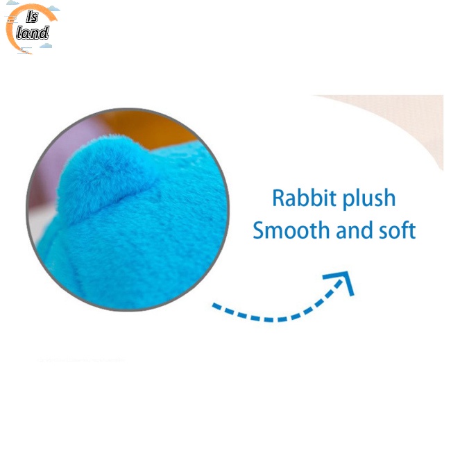 Thú Nhồi Bông Hình Gấu Thỏ Màu Cầu Vồng Dễ Thương 27cm