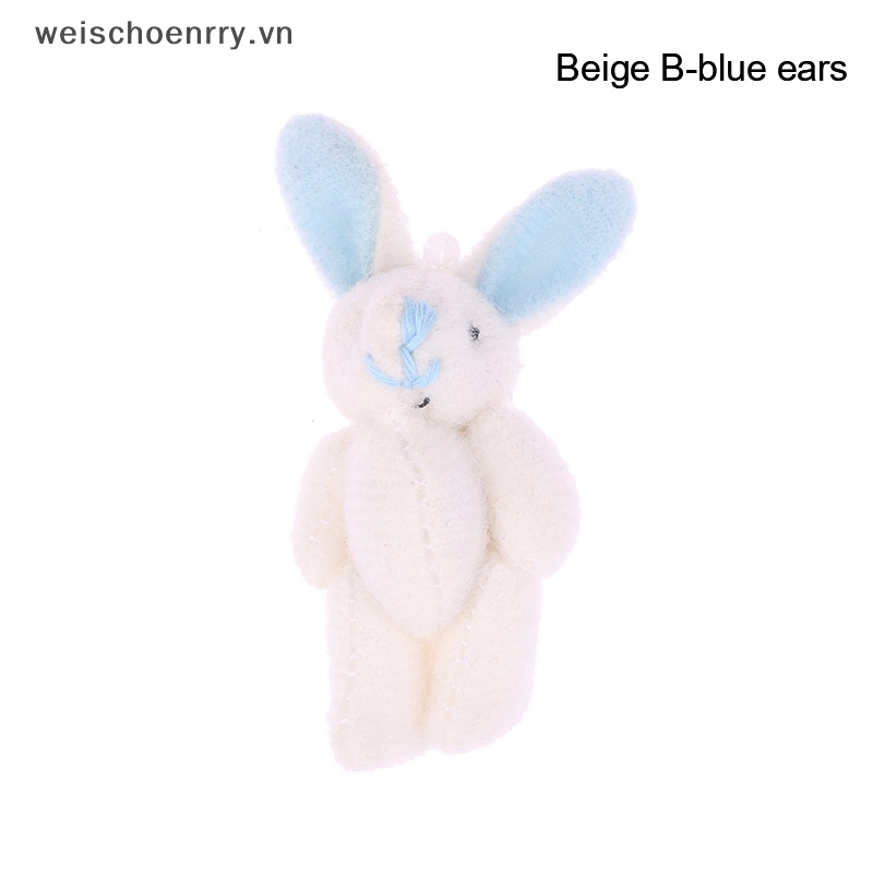 Thỏ Nhồi Bông 4.5CM Mềm Mại Trang Trí Móc Khóa / Ba Lô / Xe Hơi