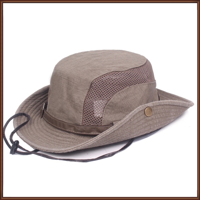 Mũ Tai Bèo Chống Nắng Thoáng Khí Kèm Dây Đeo Tùy Chỉnh Thời Trang Xuân Hè Cho Nam Và Nữ