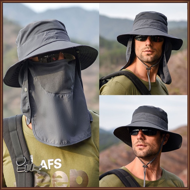 Mũ Rộng Vành Chống Nắng Thoáng Khí Khô Nhanh Thời Trang Mùa Hè Cho Nam Và Nữ