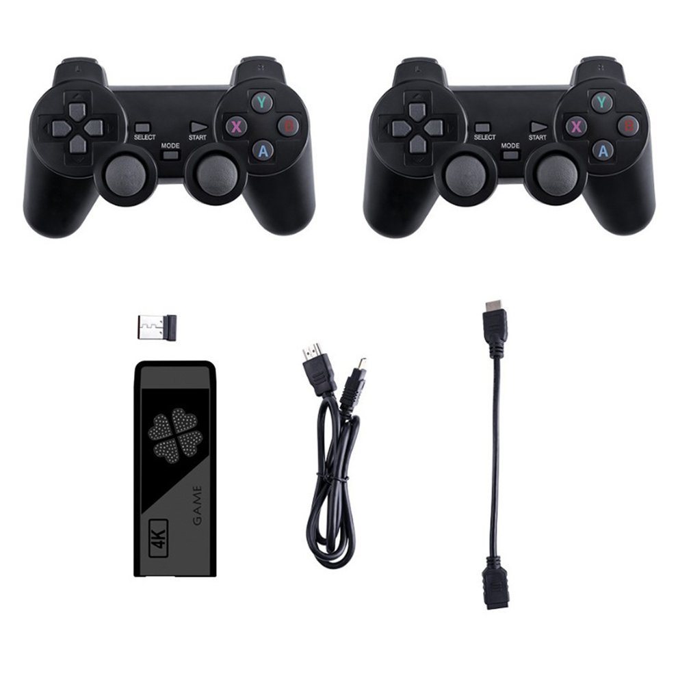 2Pcs M8 Game Console Wireless 2.4G High Defintion Video Classical Gaming Funny Creative 32G Memory Games Stick [Q/15]