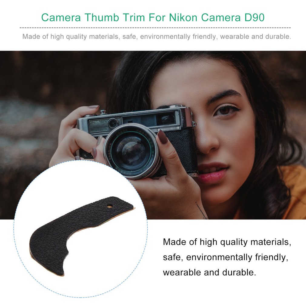 Portable Back Thumb Grip Rubber Cover Part For Nikon D90 Dslr+Tape Camera Repair Replacement Unit [Q/3]