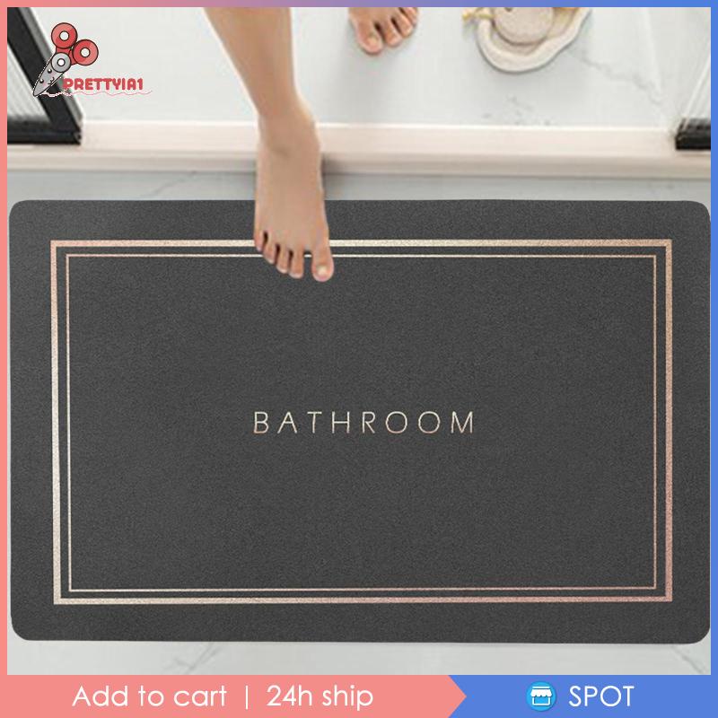 [Prettyia1] Thảm Cao Su Thấm Nước Tốt Cho Phòng Tắm