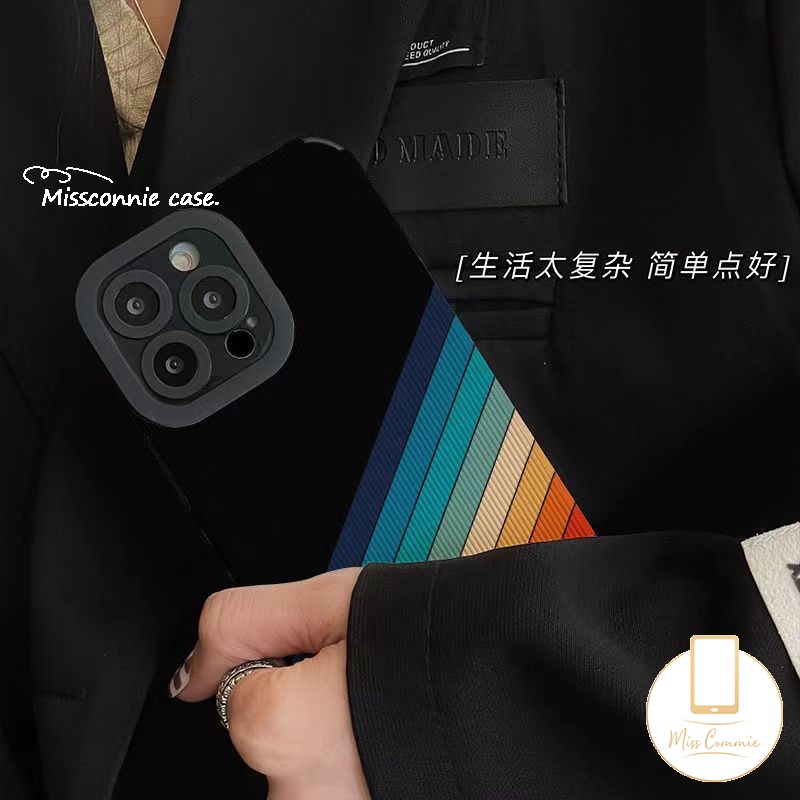 Ốp Điện Thoại Da Silicon Mềm Hình Bầu Trời Đầy Sao Màu Gradient iPhone 11 14 13 12 Pro Max X 7 8 Plus XS Max XR 7Plus