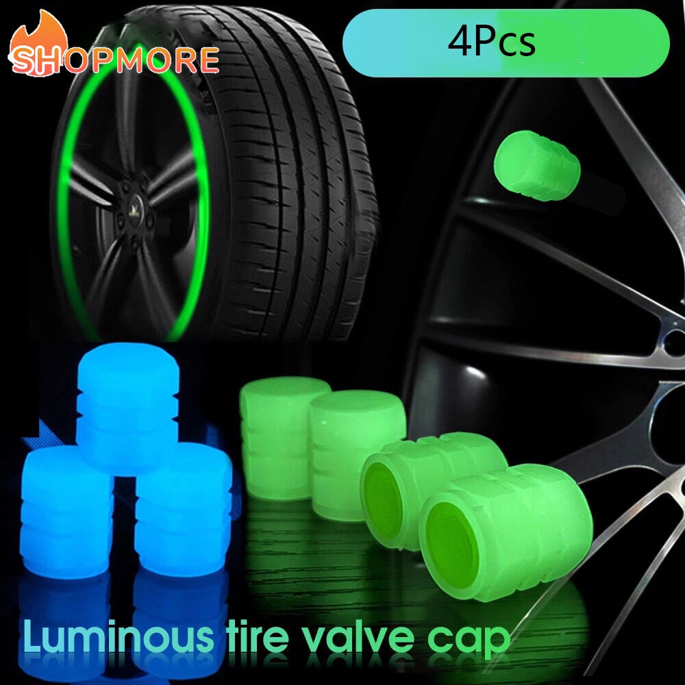 Bộ 1 / 4 Nắp Van Bánh Xe Hơi / Xe Máy Chống Bụi Nhiều Màu