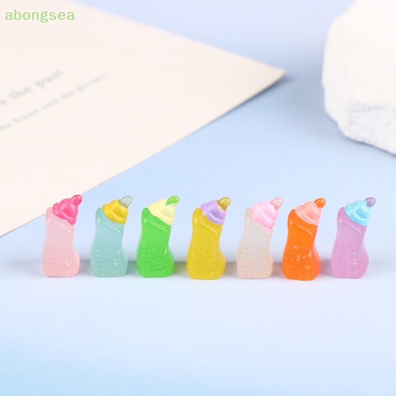 Set 5 Bình Sữa Mini Bongsea Dạ Quang Đáng Yêu Dùng Để Trang Trí Ô Tô