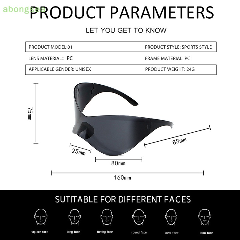 Kính Mát Thể Thao Chống Tia UV400 abongsea Y2k