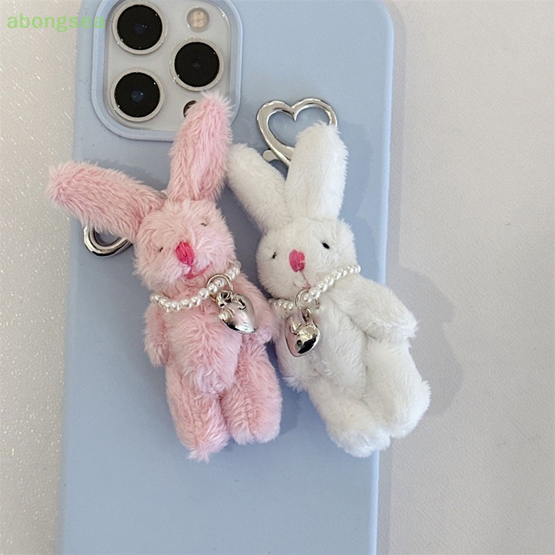 Abongsea Móc Khóa Hình Thỏ Bông Đáng Yêu Y2K