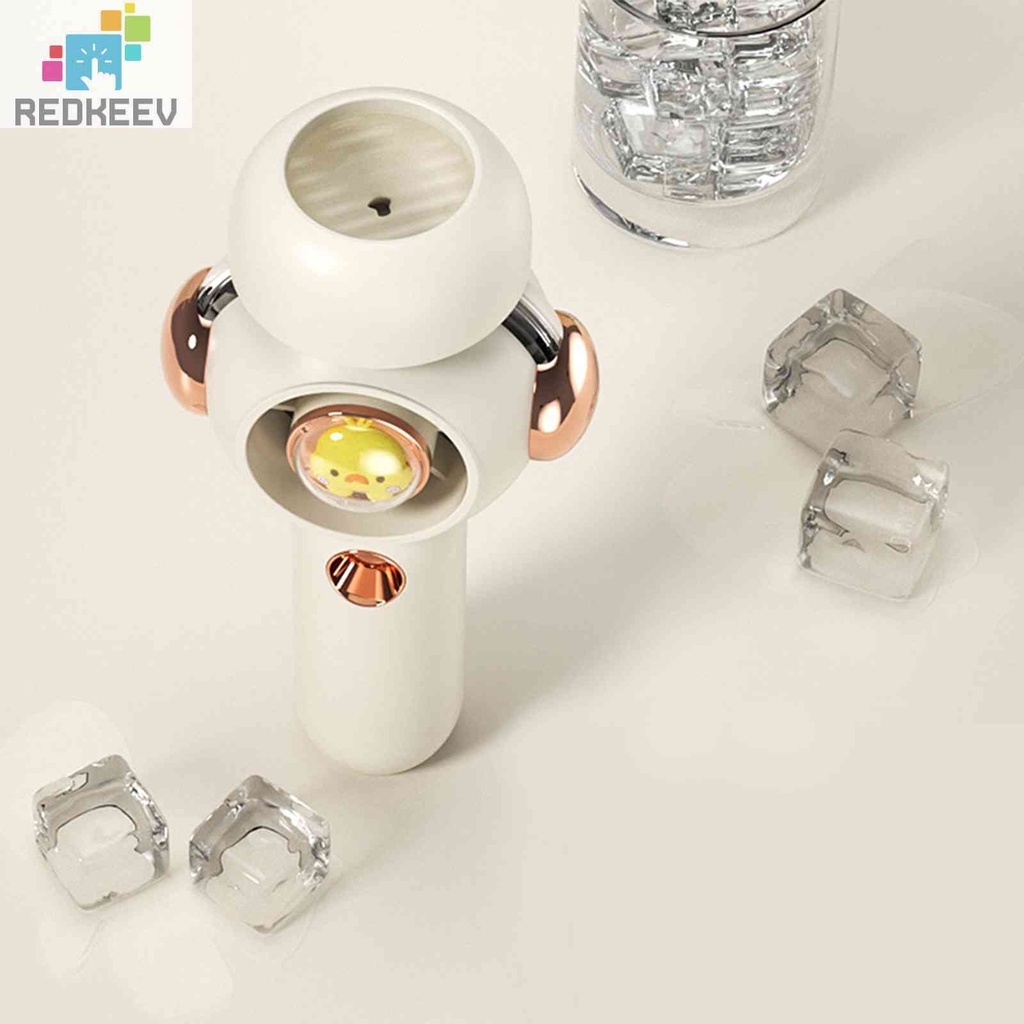 Quạt Phun Sương Mini 500mAh 3 Tốc Độ Để Bàn Với Đế Có Thể Tháo Rời Tiện Dụng