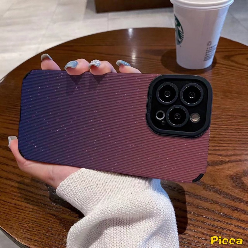 Ốp Điện Thoại Da Silicon Mềm Hình Bầu Trời Đầy Sao Màu Gradient iPhone 11 Pro Max XR 7Plus 11 14 13 12 Pro Max X 7 8 Plus XS Max