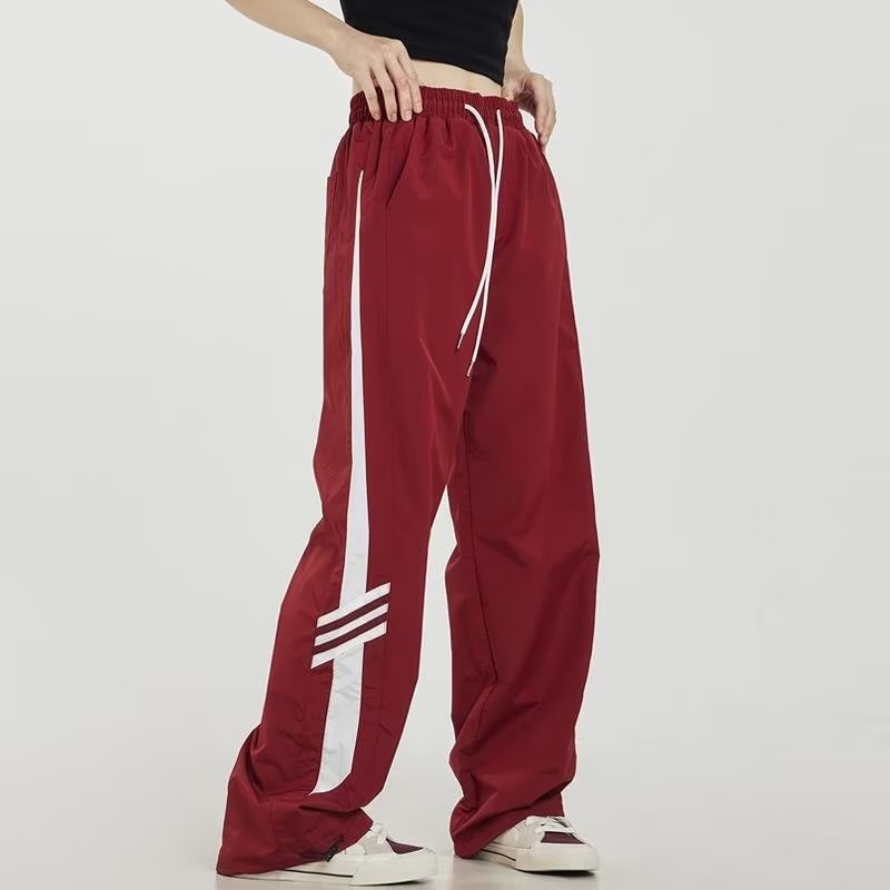 Quần Thể Thao Dài Ống Đứng Phối Sọc Đơn Giản Thời Trang Theo Phong Cách Mỹ Cho Cả Nam Và Nữ