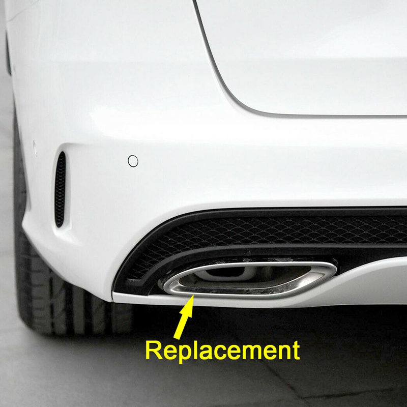 1 Cặp Viền Ốp Ống Xả Phía Sau Cho Mercedes W177 a W238 E W205 C 2058852221,2058852321