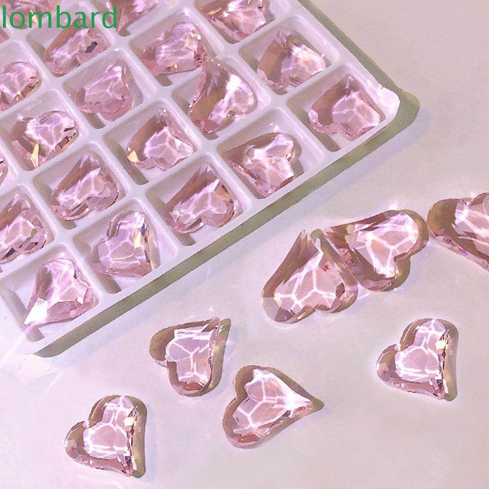 Đá Đính Trang Trí Móng Tay Nghệ Thuật|Phụ Kiện Trang Trí Móng Tay Hình Trái Tim Lấp Lánh Sang Trọng DIY