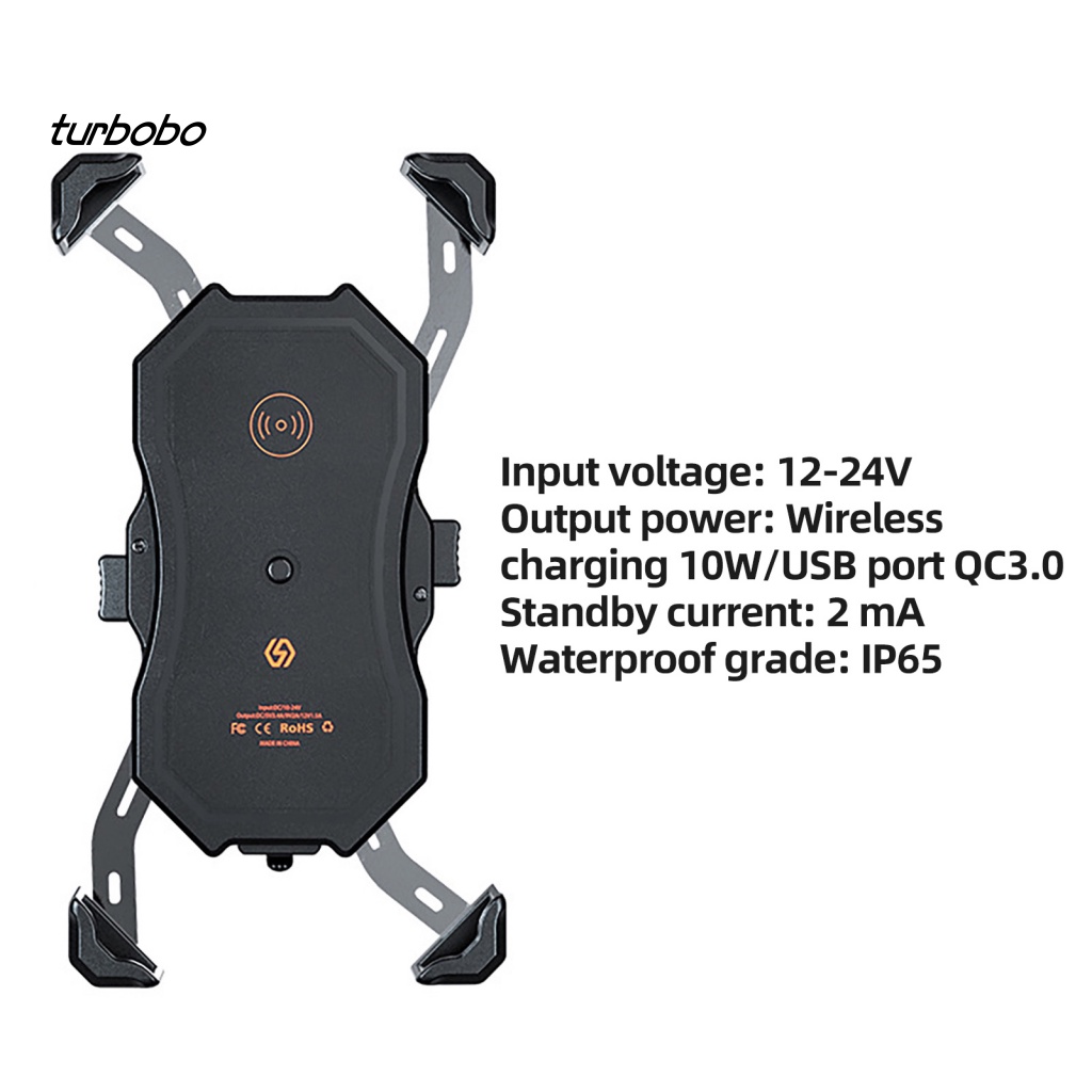 Giá Đỡ Điện Thoại Chống Thấm Nước IP65 USB QC3.0 Sạc Nhanh Dành Cho Xe Đạp Xe Máy Ngoài Trời