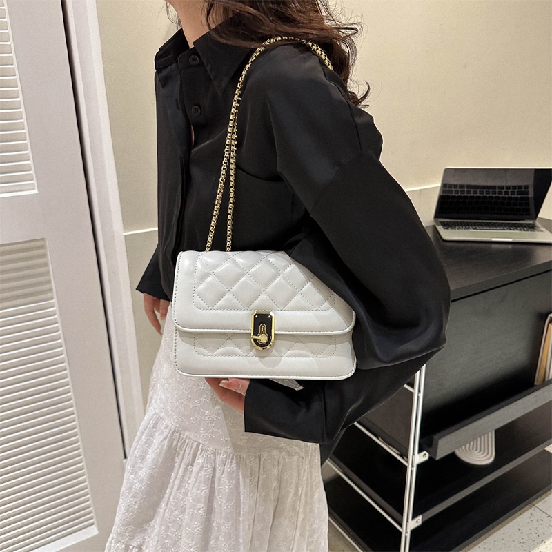 Túi Da JASMIN NOIR PU Đeo Chéo Họa Tiết Kim Cương Thời Trang Dành Cho Nữ