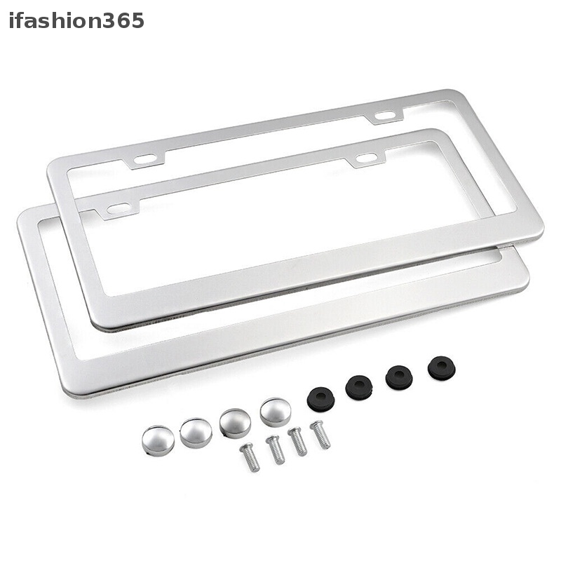 Khung Biển Số Xe Hơi / Xe Tải Bằng Thép Không Gỉ + Nắp Vít VN Thời Trang ifashion365 US Ca 1X