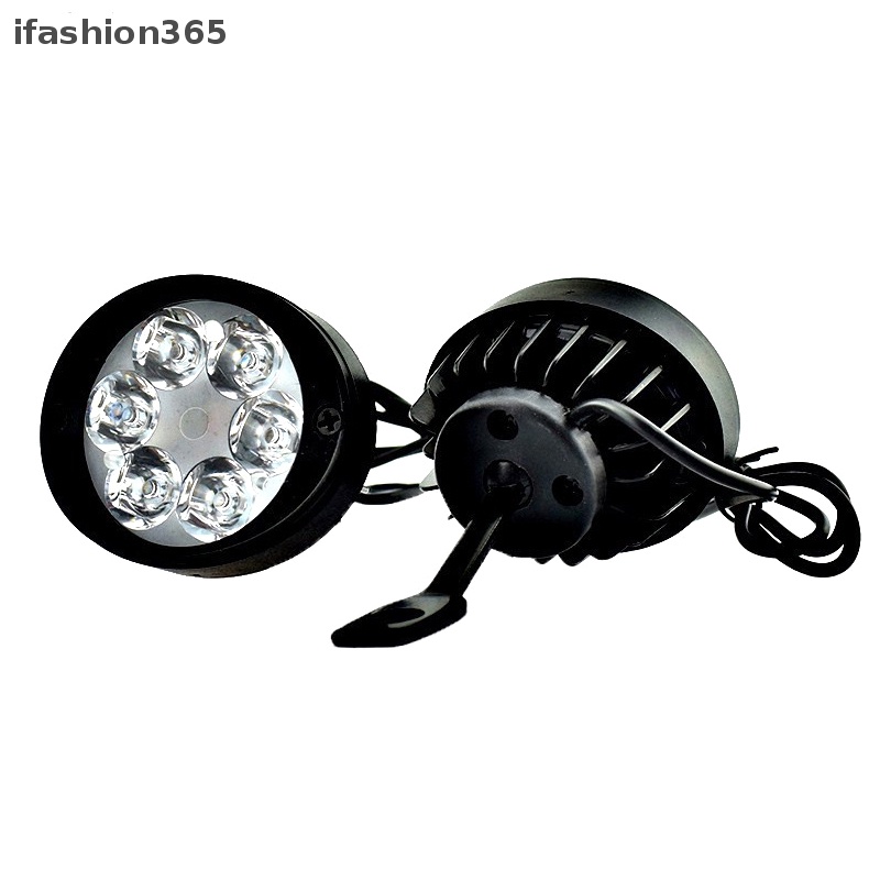 2 Đèn Pha Chống Sương Mù 6 Bóng LED 12V-85V ifashion365 Cho Xe Máy