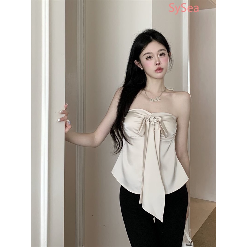 Áo Hai Dây Dáng Ôm Thiết Kế Xẻ Tà Thời Trang Mùa Hè Quyến Rũ Cho Nữ