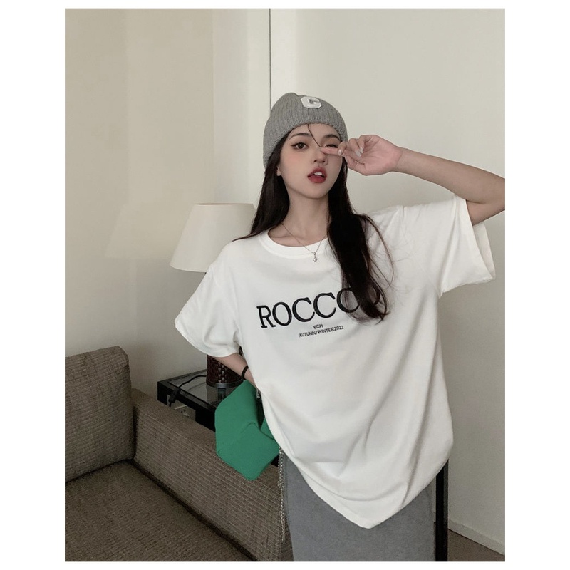 Áo Thun Tay Ngắn Dáng Rộng Phong Cách Hàn Quốc Hợp Thời Trang