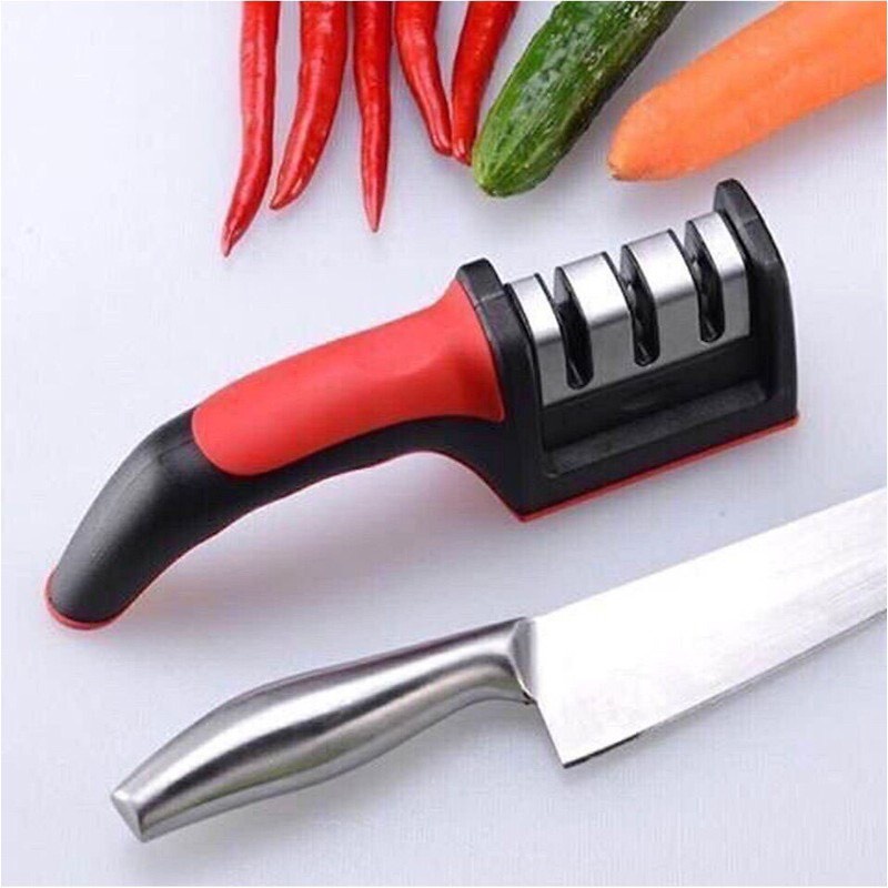 Dụng Cụ Mài Dao Kéo 3 Khe 3 Rảnh Tiện Dụng Nhỏ Gọn tiện lợi cho nhà bếp Kai'sa