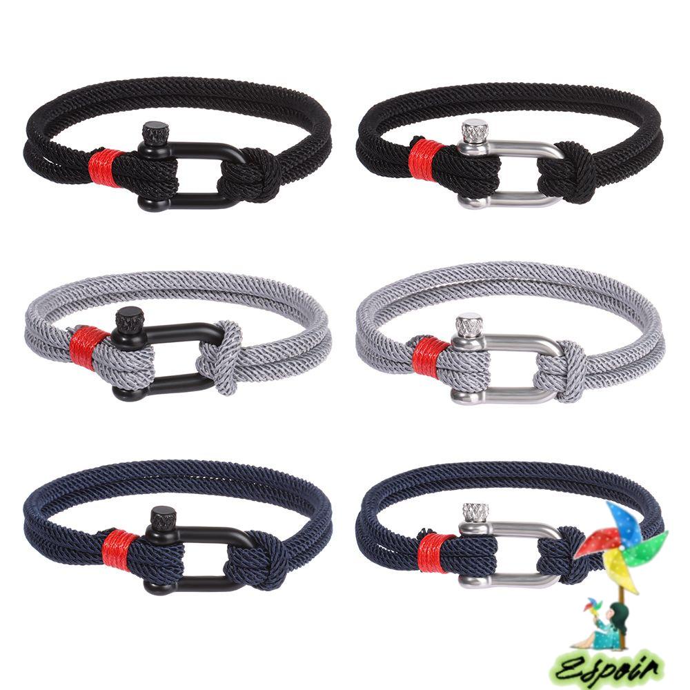 Vòng Tay ESPO Chữ U Bằng Thép Không Gỉ Thời Trang Cắm Trại Ngoài Trời