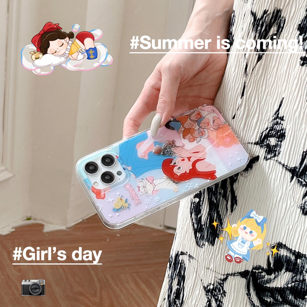 Ốp Điện Thoại Imd TPU Mềm Trong Suốt In Hình Mèo Hoạt Hình Chống Sốc Cho iPhone 14 13 12 11 Pro Max