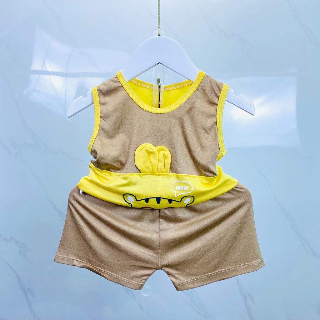 MK324 (6-16kg) Bộ ba lỗ phối hình chất thun lạnh cho bé