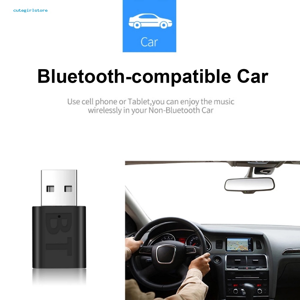 Bộ Thu Tín Hiệu Bluetooth 5.0 Hai Chế Độ USB / AUX 3.5mm BT 5.0 Cho Loa Xe Hơi