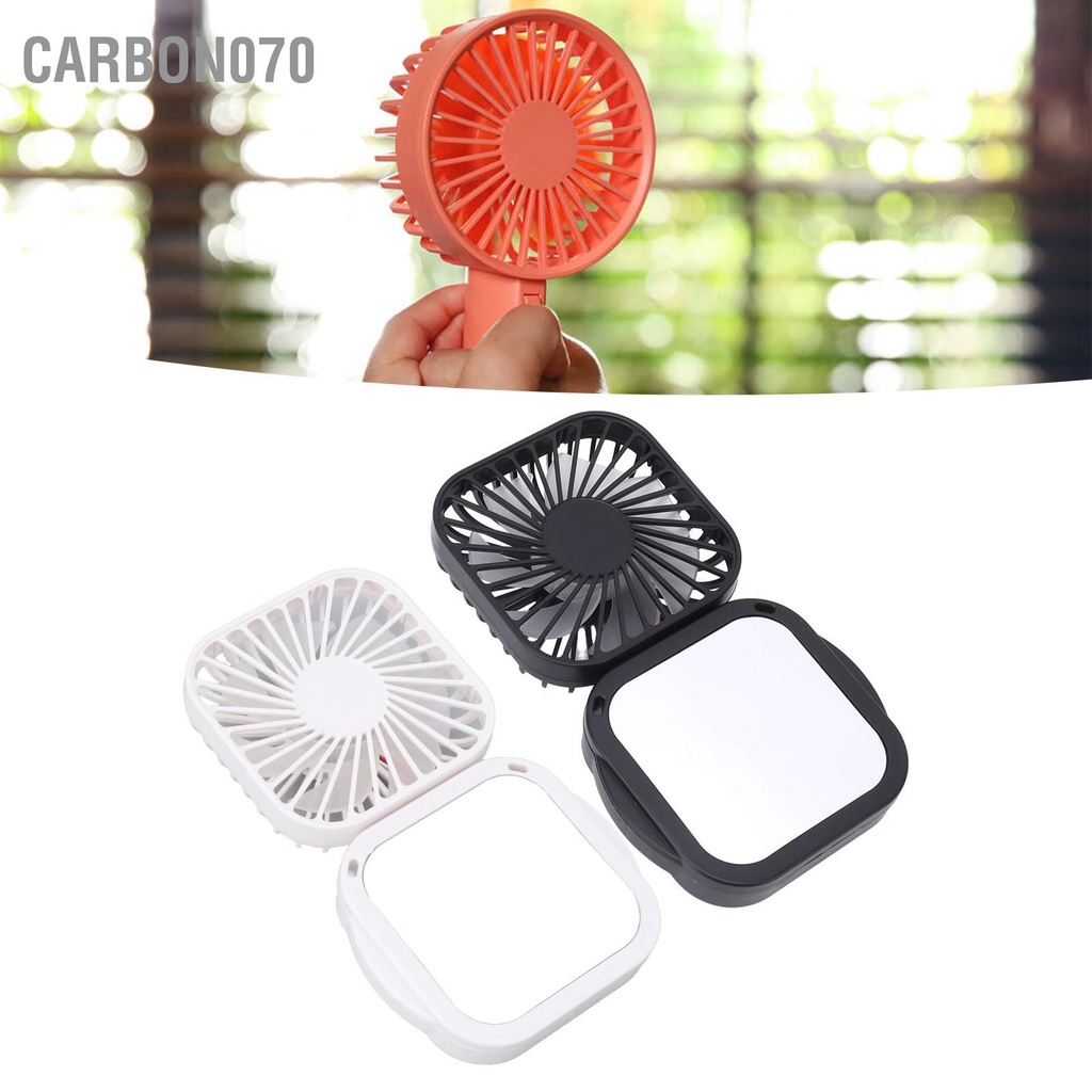 Carbon070 Quạt Di Động Nhẹ Bền Điều Chỉnh 3 Tốc Độ Sạc USB Cho Phòng Ngủ Gia Đình Văn