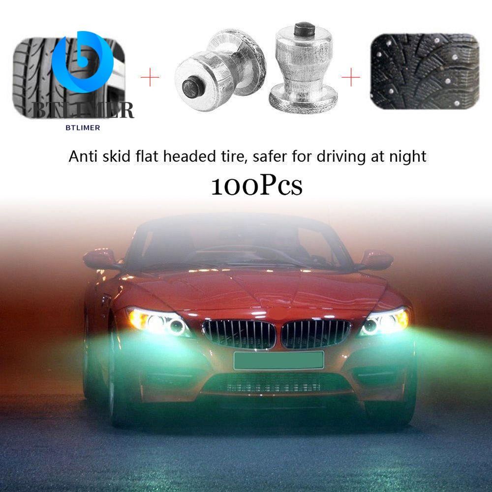 Bộ 100 Ốc Vít Kim Loại Chống Trượt Chuyên Dụng Cho Xe Hơi