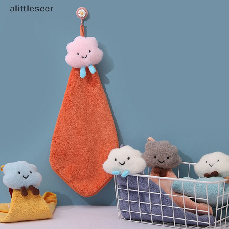 Khăn Lau Tay Bằng Vải Nhung San Hô Mềm Mại Thấm Hút Nước Nhanh Khô Tiện Dụng Cho Nhà Bếp / Phòng Tắm