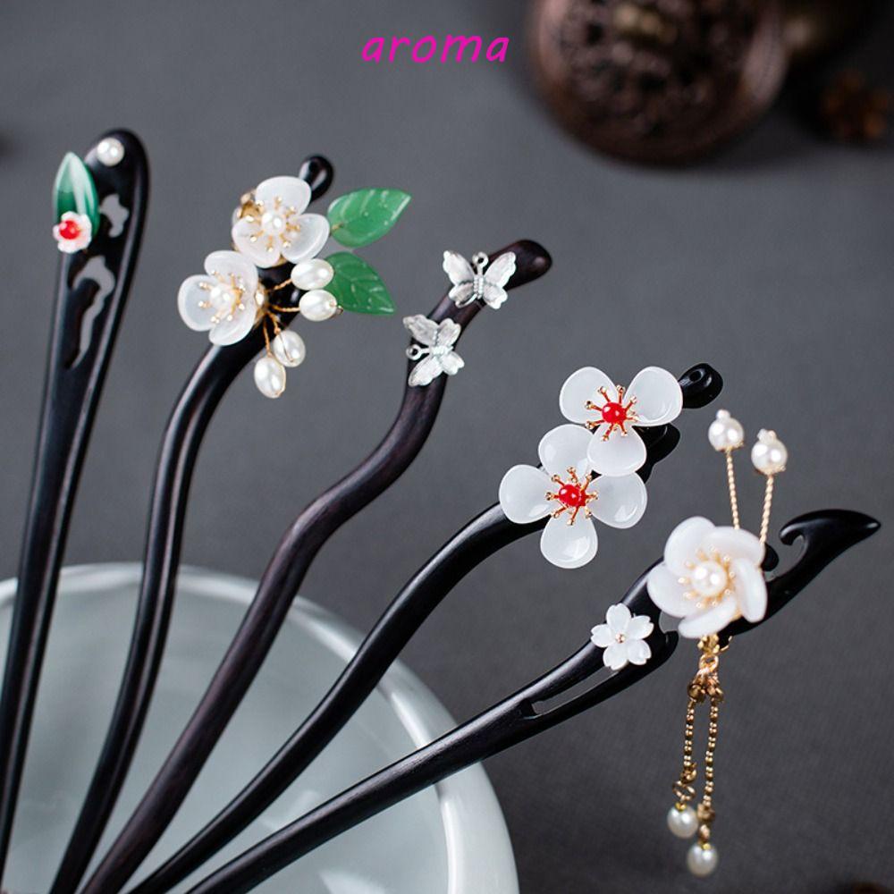 Trâm Cài Tóc Đính Hoa Tua Rua Phong Cách Trung Hoa Dùng Làm Đạo Cụ Chụp Ảnh