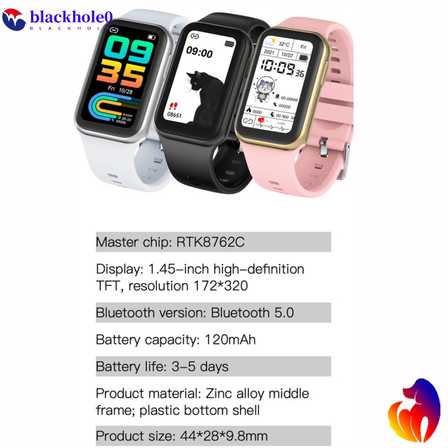 Đồng Hồ Thông Minh BH G132 Màn Hình Màu 1.45inch Theo Dõi Sức Khỏe Chống Thấm Nước