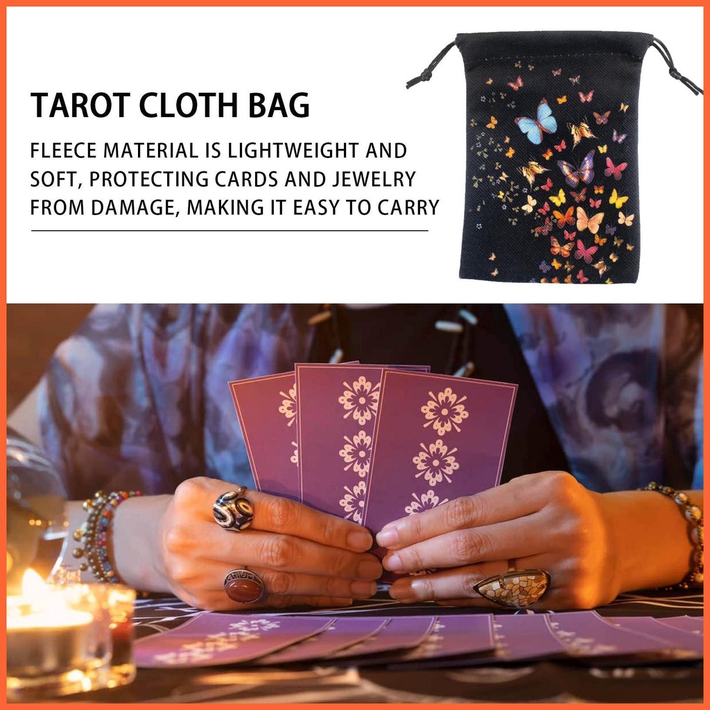 Túi Dây Rút Đựng Bài Tarot 13x18cm Chất Lượng