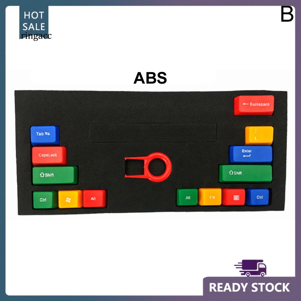 Bộ 14 Nút Bàn Phím Cơ Thay Thế Bằng Nhựa ABS Trong Suốt Nhiều Màu Sắc