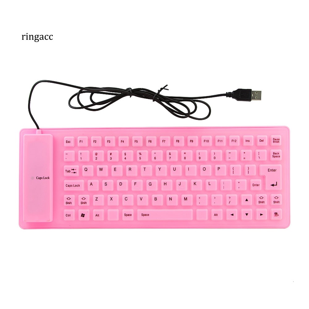 Bàn Phím Silicone 85 Phím Có Dây Không Gây Tiếng Ồn Cho Laptop / Máy Tính