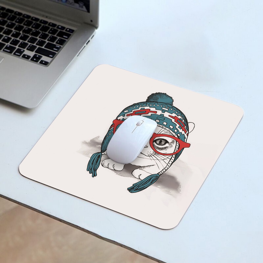 Tấm Lót Chuột RGA Bằng Cao Su Chống Trượt In Họa Tiết Hoạt Hình Dễ Thương Tiện Dụng Cho Thú Cưng