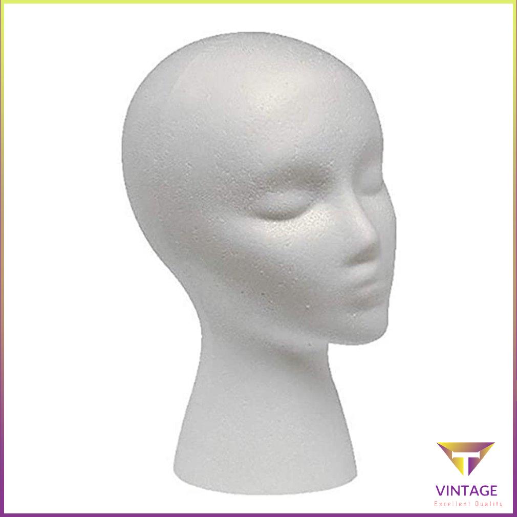 Đầu Xốp Thiết Thực Manocanh Giả Nữ Mẫu Nón Tóc Kính Tiện Lợi Chống Đỡ Màn Hình Hiển Thị [T/12]