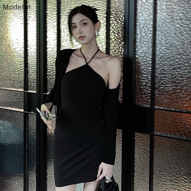 Mfc Đầm Ôm Hai Dây Màu Trơn Gợi Cảm Cho Nữ WTD