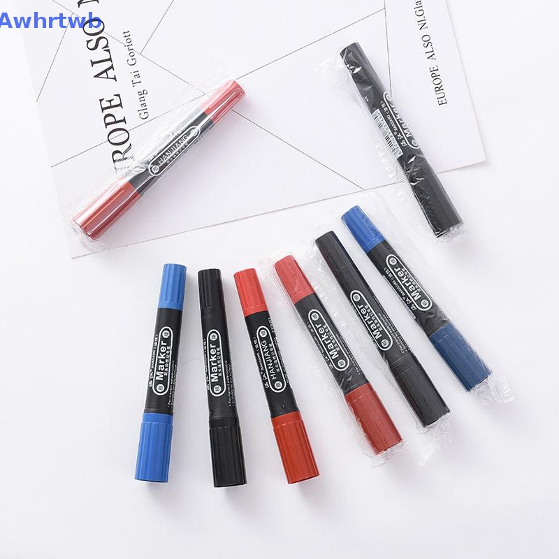 Bút Đánh Dấu Hai Đầu Chống Thấm Nước Không Phai Màu Đầu Lớn Dành Cho Văn Phòng / Trường Học Mới