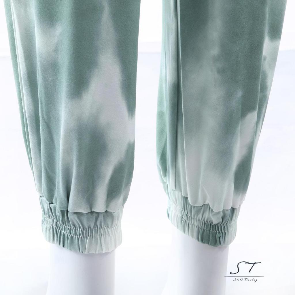 Quần Dài Dáng Suông Lưng Cao Co Giãn Có Túi Bên Hông Nhuộm Màu CY03 Cho Nữ