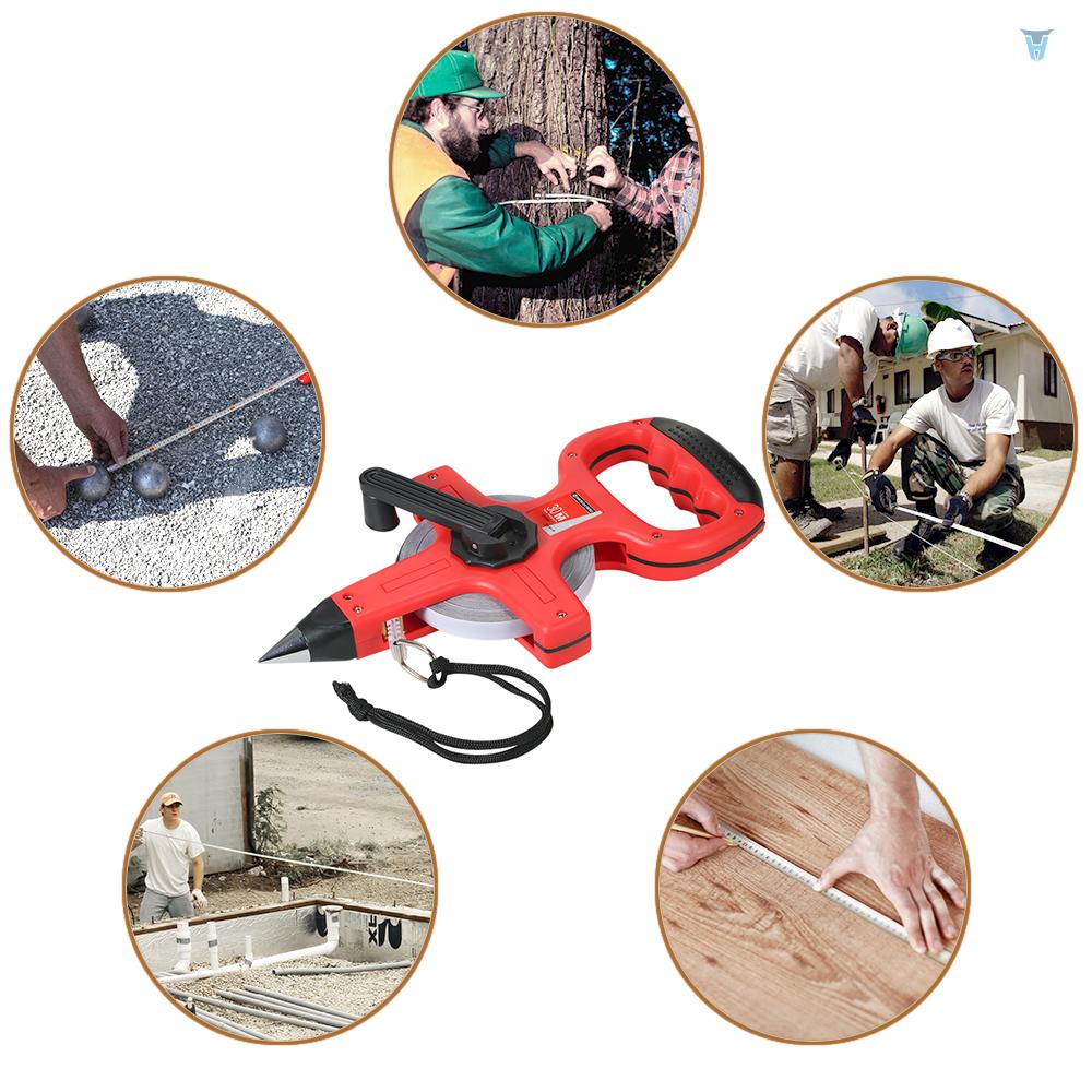 Cuộn Thước Dây Dài 30m / 98ft Có Thể Thu Gọn Chuyên Nghiệp